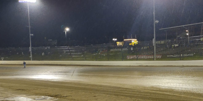 Rain at Eldora Speedway