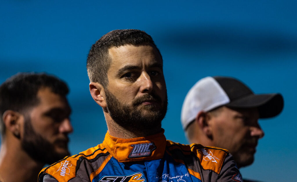 Marc Johnson in the pits at Lebanon Valley Speedway